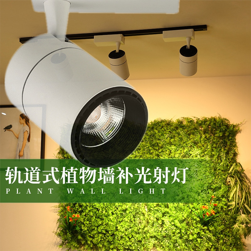 全光谱led植物生长补光灯绿植墙轨道射灯多肉花卉兰花大棚蔬菜