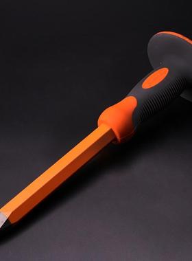 钢盾S凿EFFIHELDS80202双色胶柄水泥尖DPK凿石工0凿水泥子