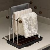 厨房抹布排水管架海绵毛巾晾衣架多功能收纳架家用台面洗碗布收纳