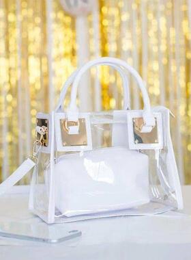 Clear Transparent Shoulder Bag Jelly Candy Summer Beach