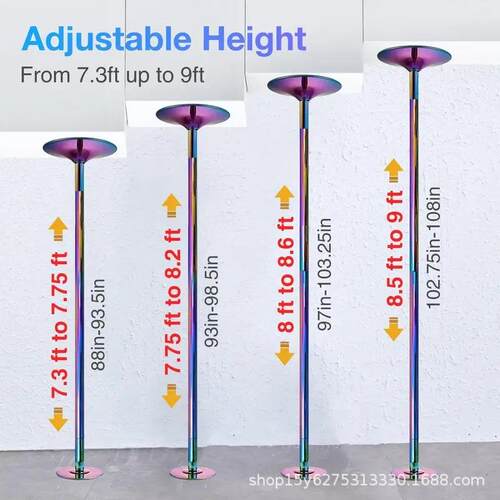 钢管舞钢管旋转固定两用无需打孔 家用便携式跳舞管舞蹈房钢管舞