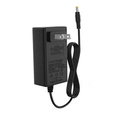 智能充电器锂电池18650组充电器21V1A手电钻2A快充电线变绿灯适用
