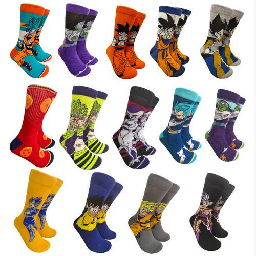 Anime Dragon Ball Socks for Men Women Son Goku Frieza Piccol