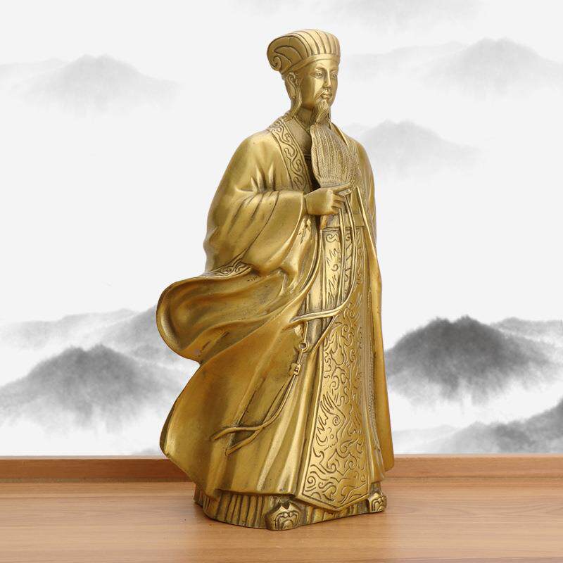 杨铜记 铜孔明 诸葛亮铜器摆件 厂家 工艺品摆件