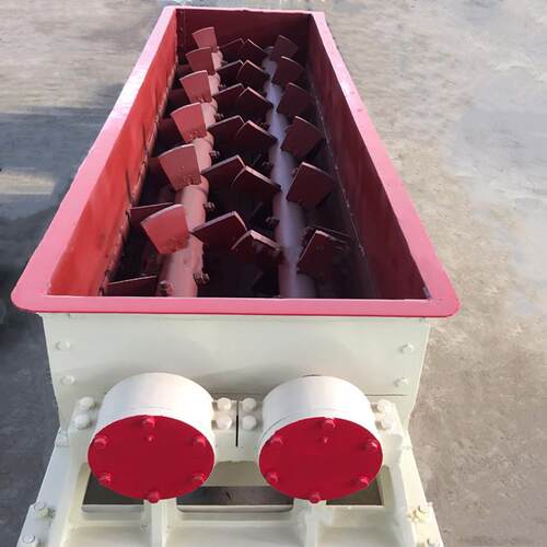 双轴卧式搅拌机双轴搅拌机厂家粉尘加湿双轴搅拌机工作原理