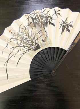 厂家定制10寸手题绘字CPS折纸折扇绘画扇子传统折叠扇扇子定制古