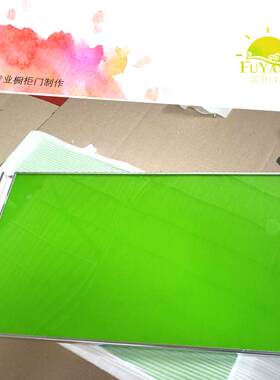 晶钢门整体橱柜门厨房门钢化玻璃加厚铝合金边框柜门加宽大拉手定