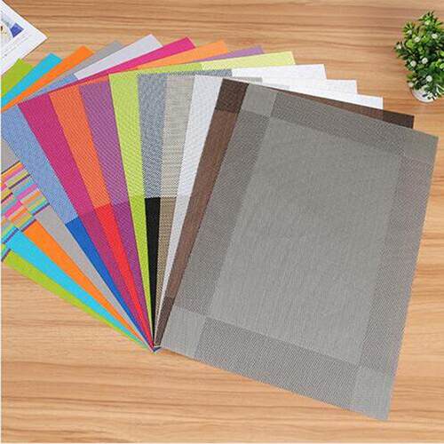 European Style PVC Teslin Place Mats, Heat-Insulating Coaste