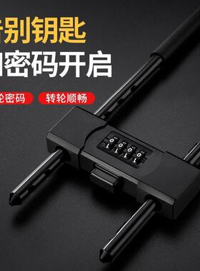 密璃码锁挂锁玻门防水防u锈形锁锁u型锁锁KFL具家用加门长密码防