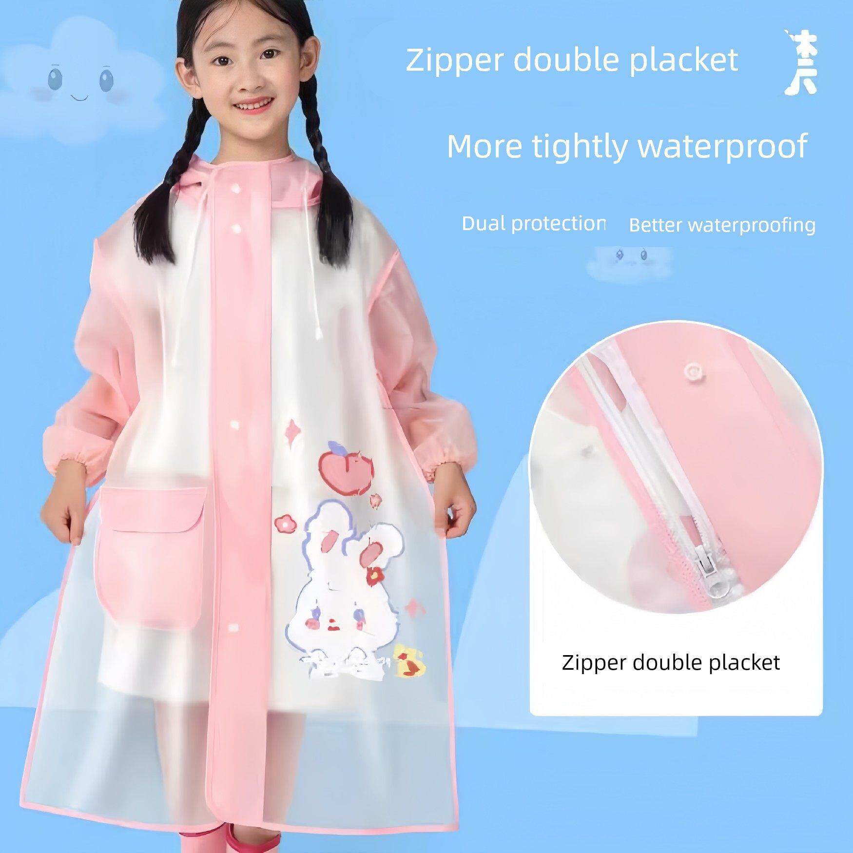 儿童雨衣男童女童全身防水小学生2025新款小孩宝宝幼儿园上学雨披