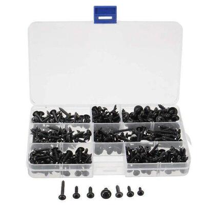 340Pcs Pan Head Self-Tapping Screws Assortment Kit