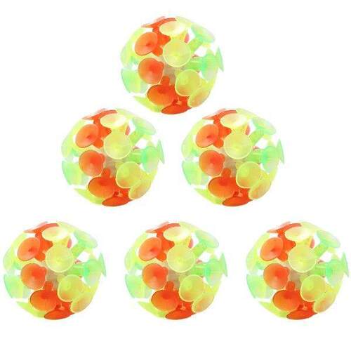 9pcs Glowing Cup Balls Multicolored Bounce Toys Suction