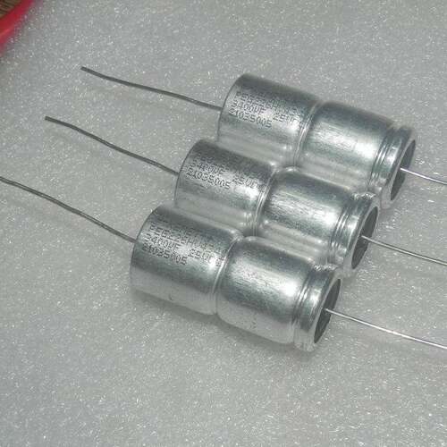RIFA力发KEMET PEG226 25V3400UF 代3300UF 铜脚轴向发烧滤波电容