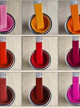 大红色粉红色橙红色油漆高光铁红防锈漆货车翻新工程金属中黄面漆