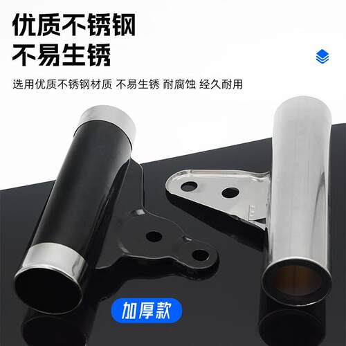 新款直销电动三轮车灯耳31/33/37/38/42前减震套管固定灯架太子大