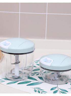 手拉式拉蒜器捣蒜泥家用厨房小工具多功用切碎机迷你家用搅蒜器