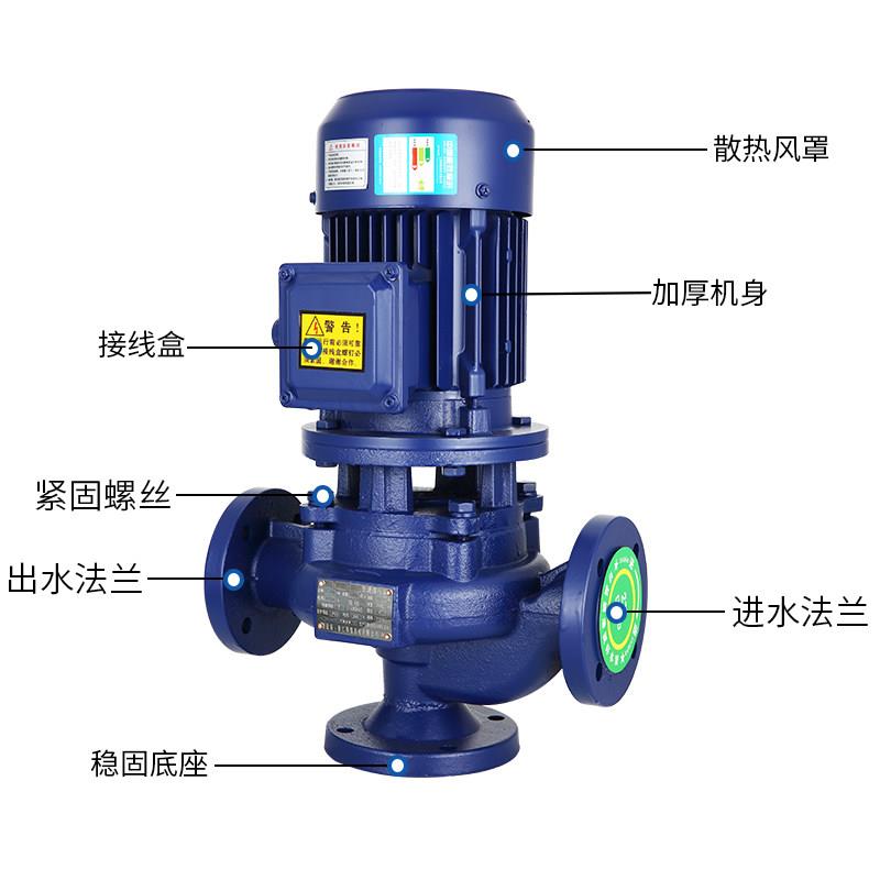 GW管道式无堵塞污水泵W立式L排污工泵热水循环业帮浦耐高温循环帮