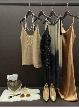 轻奢样板房衣帽间装修软装全屋定制家居展厅软装样板房衣柜装修