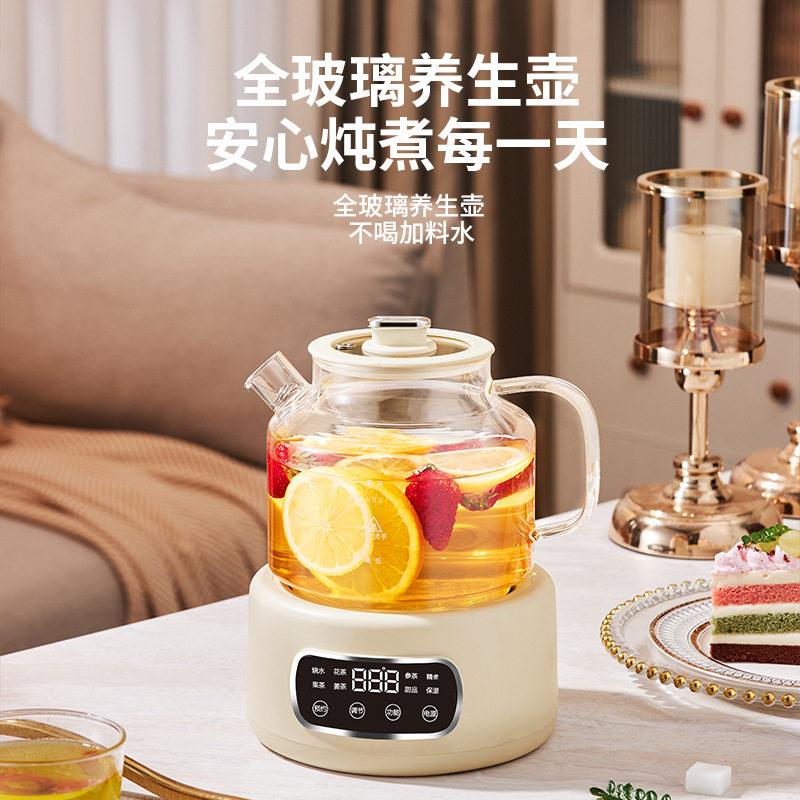 多功能花茶壶迷你养生壶家用公室小型煮茶壶热牛奶全玻璃无胶水