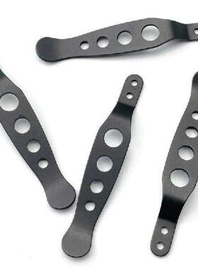 1/2pcs CNC Titanium Holey Knife Pocket Clip Back Clamp for