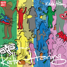 欧美街头涂鸦Keith Haring联名马男波杰克潮牌短袖T恤男国潮半袖