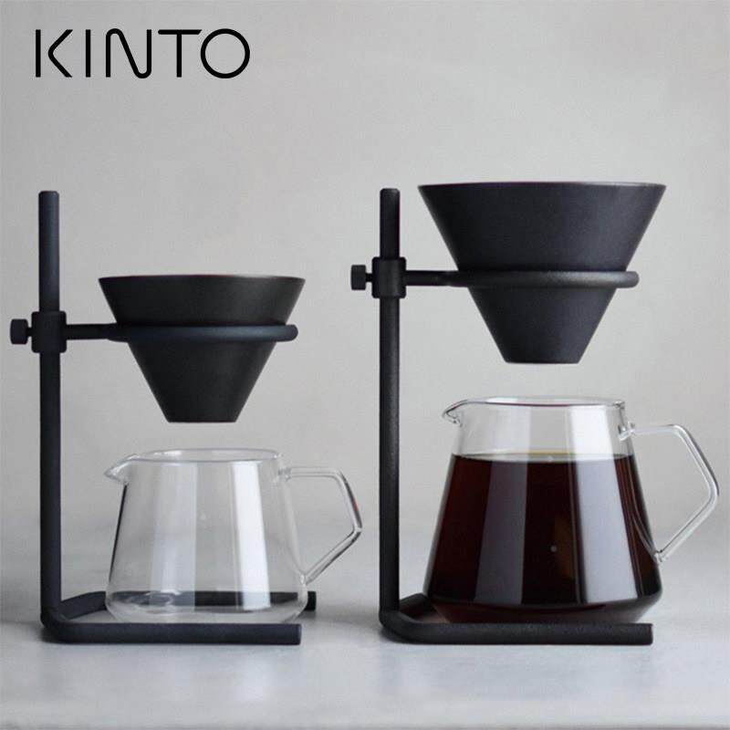 日本KINTO 原装进口手冲咖啡支架陶瓷滤 分享壶 不锈钢手冲架套装