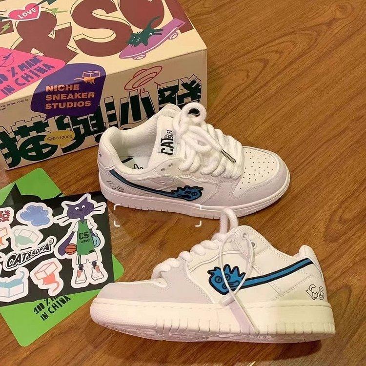 uizzang运动鞋字母反光老爹鞋