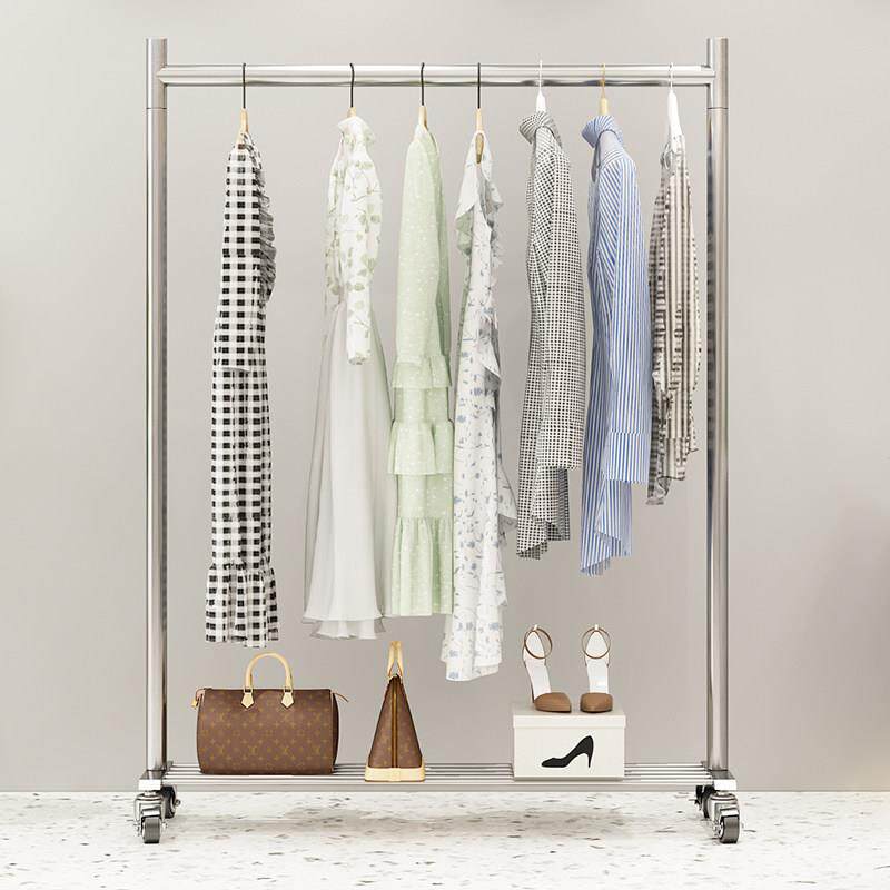 采购产品家用衣架银色简易儿童服装衣架不锈钢衣架妇女服装地板衣