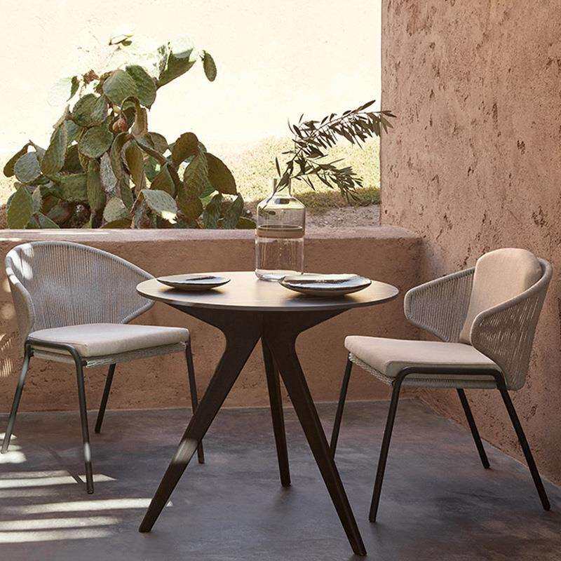 户外桌椅庭院露台餐桌椅组合咖啡厅休闲现代简约花园藤编桌椅家具