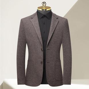 商秋务休1213 冬厚款 中青流年男装 毛料西装 L潮闲单西服外套男 男士