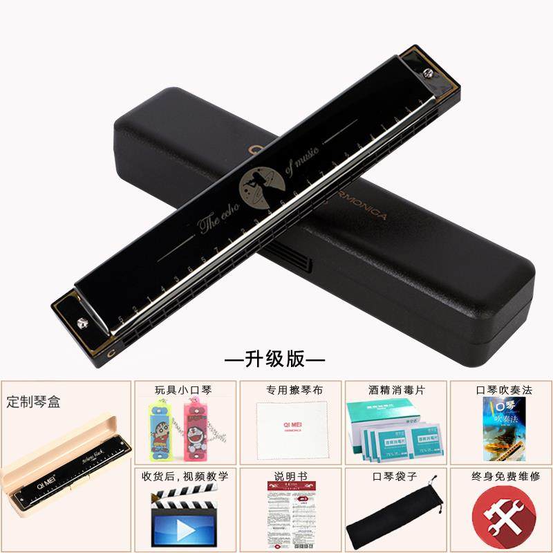 新款奇口琴初男学者成人美门高级24孔复音C调儿童学生专业演奏入