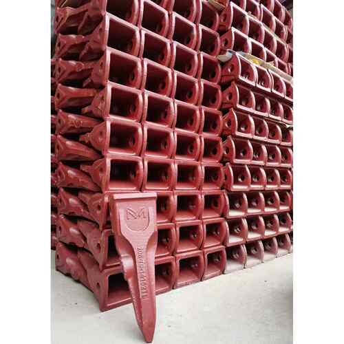 挖土机配件小松PC60/100/200/300耐磨加厚斗齿破冰齿开山齿牙仔