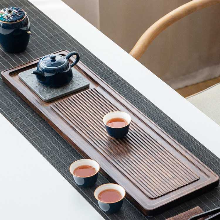 整块实木茶盘家用排水干泡茶台日式长方形乌金石托盘功夫茶具茶海,餐饮具,茶盘,淘宝优惠券,粉丝福利购,淘宝优惠卷