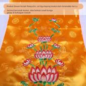 台湾文殊讲堂慧律法师出品吉精致刺绣莲花被九品莲花往被三件套