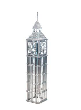 办公室桌面不锈钢金属工艺品大笨钟建筑物模型摆件