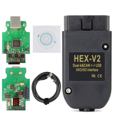 跨境 HEX V2 VAGCOM V25.3 VCDS AT162+FT232 多语言汽车诊断