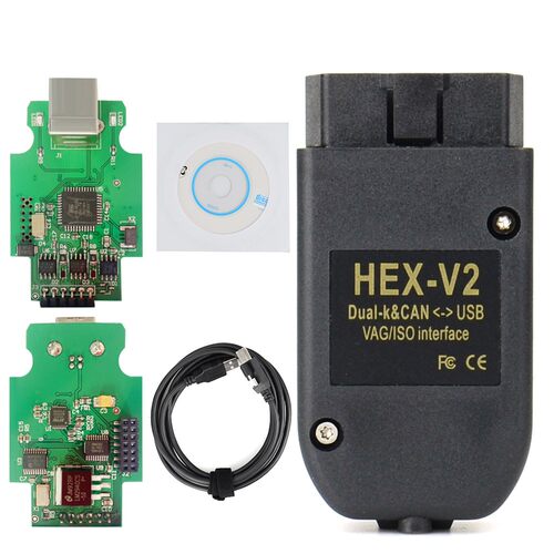 跨境 HEX V2 VAGCOM V25.3 VCDS AT162+FT232 多语言汽车诊断