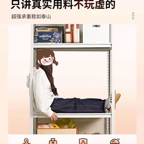 家用货架置物架阳台超市落地储物架仓库商用杂物整理架加厚铁架子