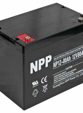 NPP耐普蓄电池12V70AH 75 80 NP 12-80AH免维护UPS直流屏消防 NPG