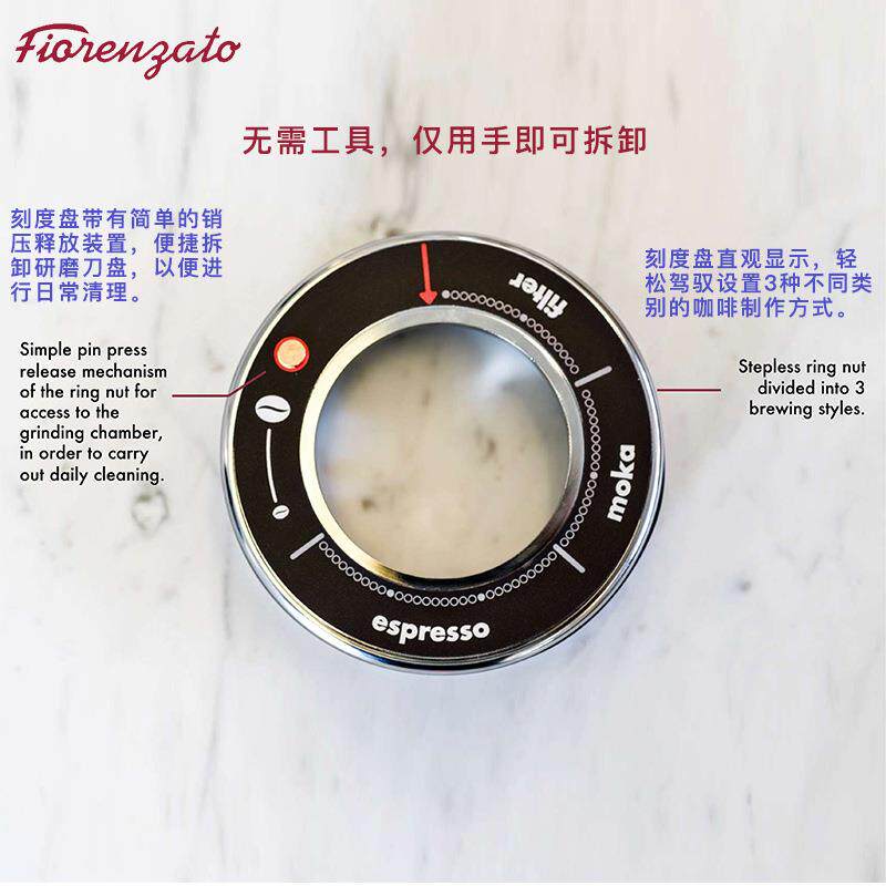 Fiorenzato意大利进口All Ground电动定量磨豆机咖啡豆研磨机F4e