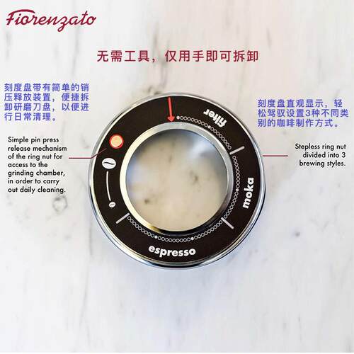 Fiorenzato意大利进口All Ground电动定量磨豆机咖啡豆研磨机F4e