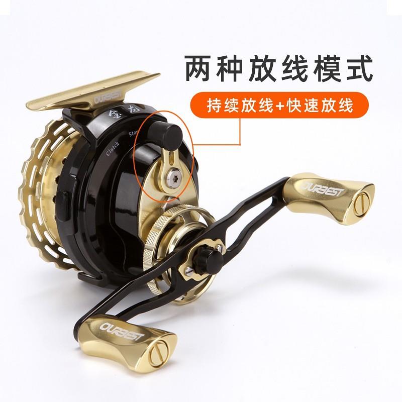 欧贝丝特金龙筏轮重铅磁力缓降有泄力数显海筏桥筏欧贝斯特筏钓轮