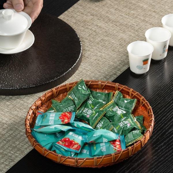 竹编簸箕家用单个形套装竹工筛圆子筐TAL迷你桌面手农家软老式传