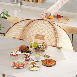 餐桌食物罩夏季 菜罩家用神器盖剩饭菜2023新款 透气大号可防苍蝇罩