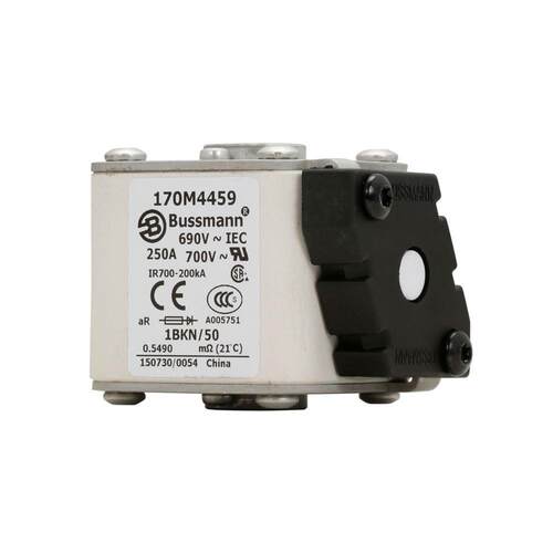 170M4459伊顿巴斯曼熔断器690VAC250A200KA分断力全范围aR熔断器
