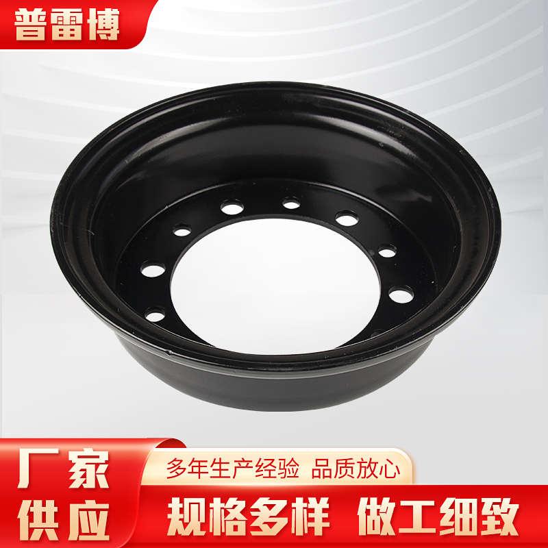叉车配件后轮钢圈5.00-10加厚6mm轮辋轮毂配650-10轮胎杭叉合力3T