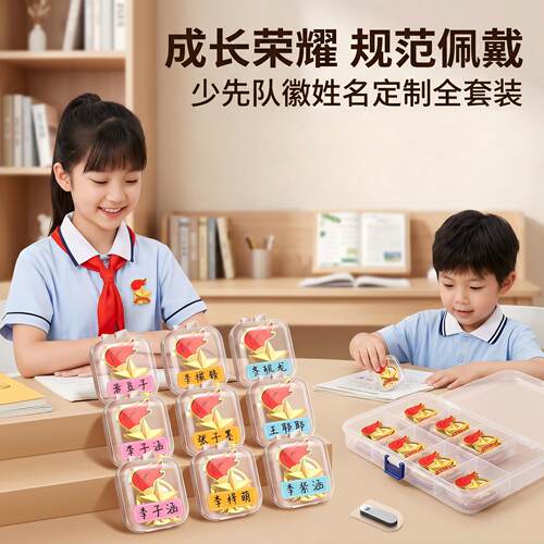 队徽少先队员磁吸式校徽干部标志小学生专用先锋队徽章红领巾徽章集体校徽安全别针款