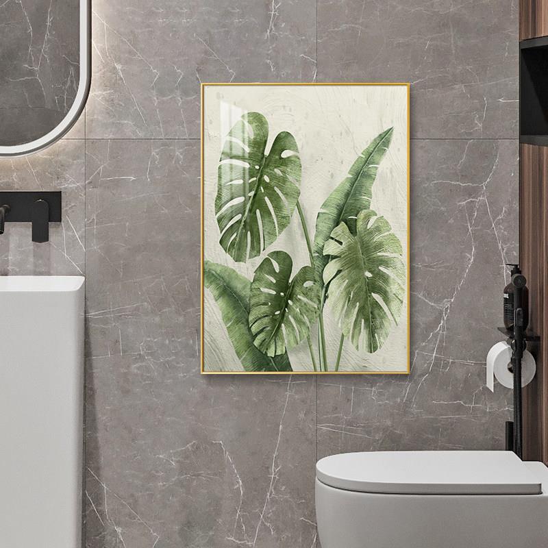 化室浴室墙壁挂 画洗手间厕所画浴室装饰画 画免打妆孔防水遮QWL2
