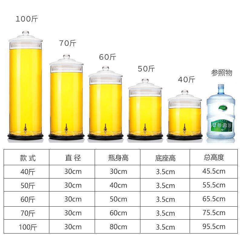 泡酒玻璃瓶家斤40鹿斤50带470龙头防潮密封罐人用参鹿茸鞭泡酒坛