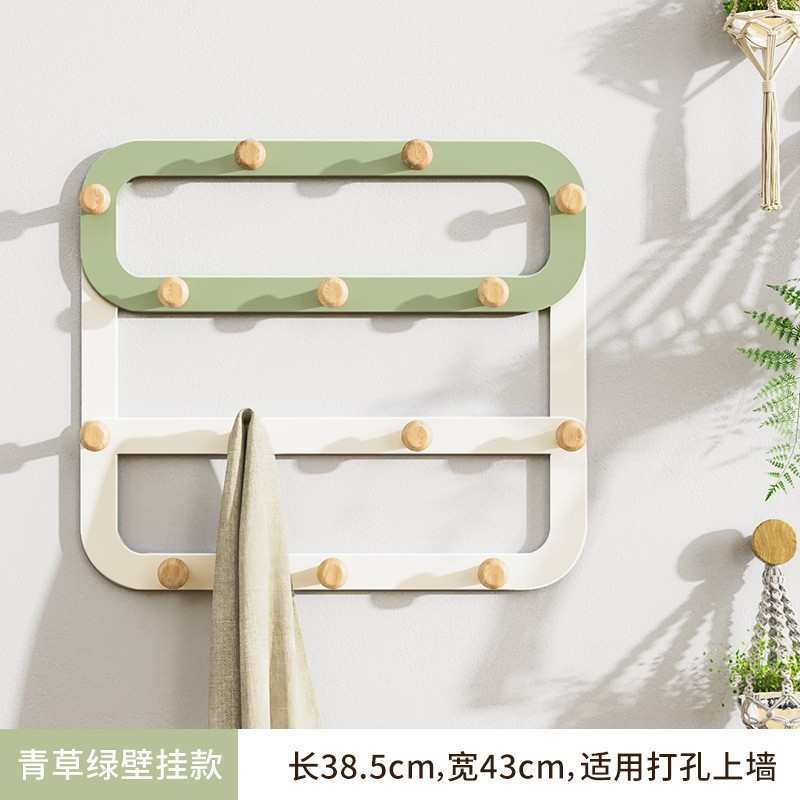 打孔挂衣物门后架挂架挂衣挂钩长门置免钩架背后门上衣服加门